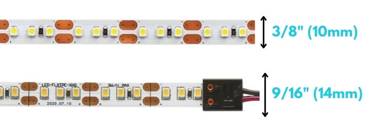 What is the Width Size of LED Light Strip