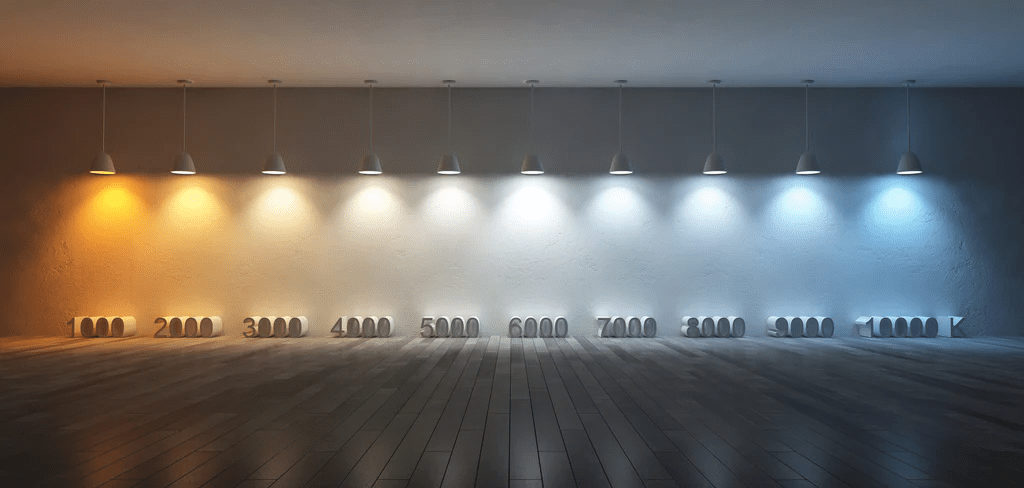 color lighting temperature range