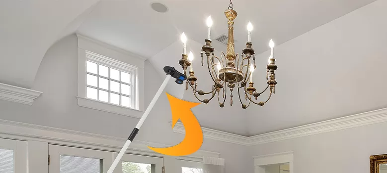 How to change chandelier light bulbs