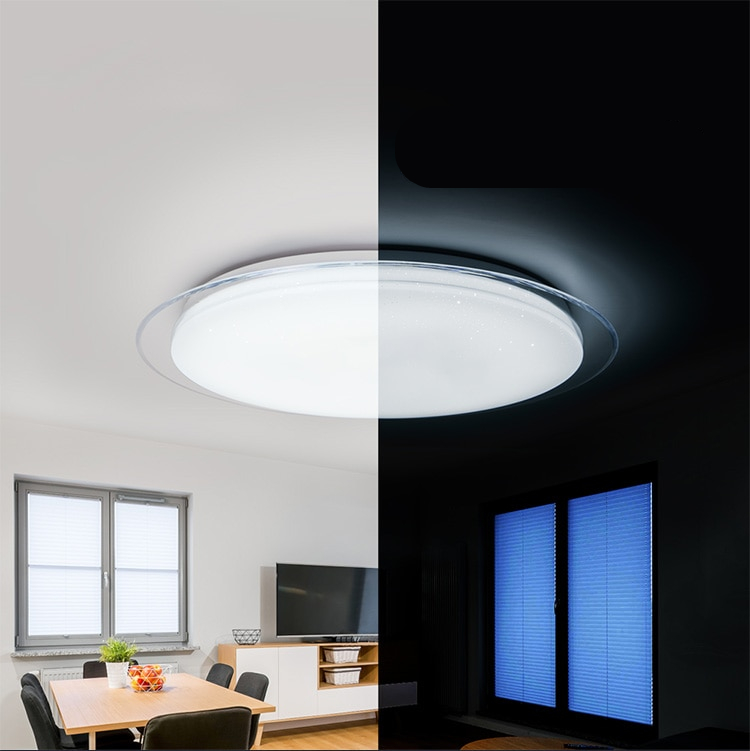 Modern LED Ceiling Lamp with Bluetooth Support