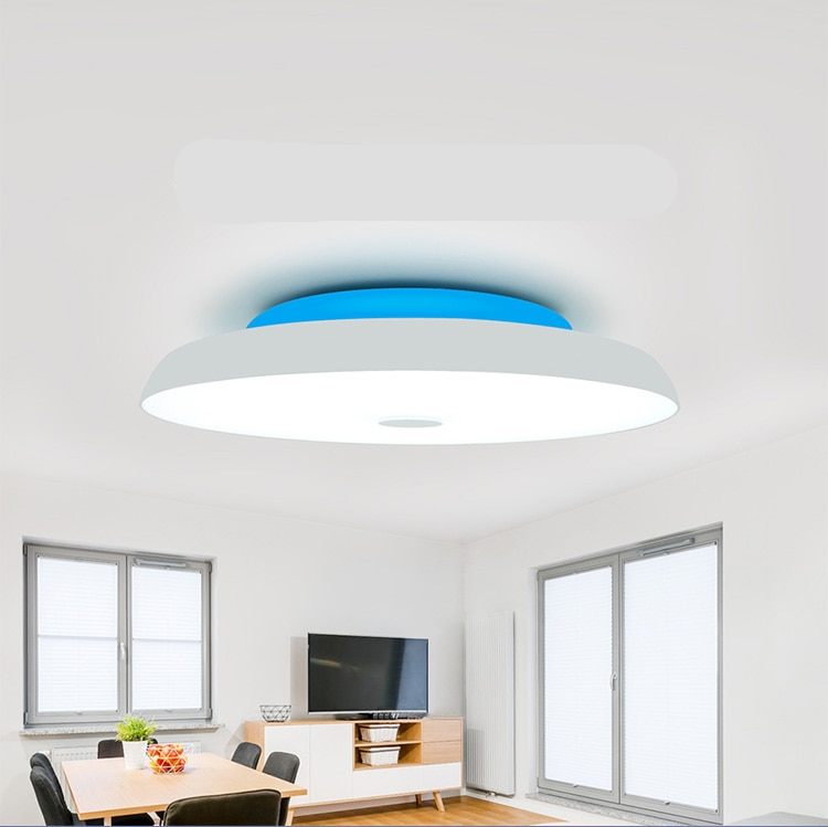 Modern LED Ceiling Lamp with Bluetooth Support