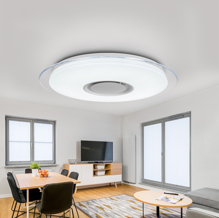 Modern LED Ceiling Lamp with Bluetooth Support