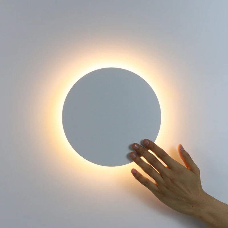 Round LED Wall Light with Touch Switch