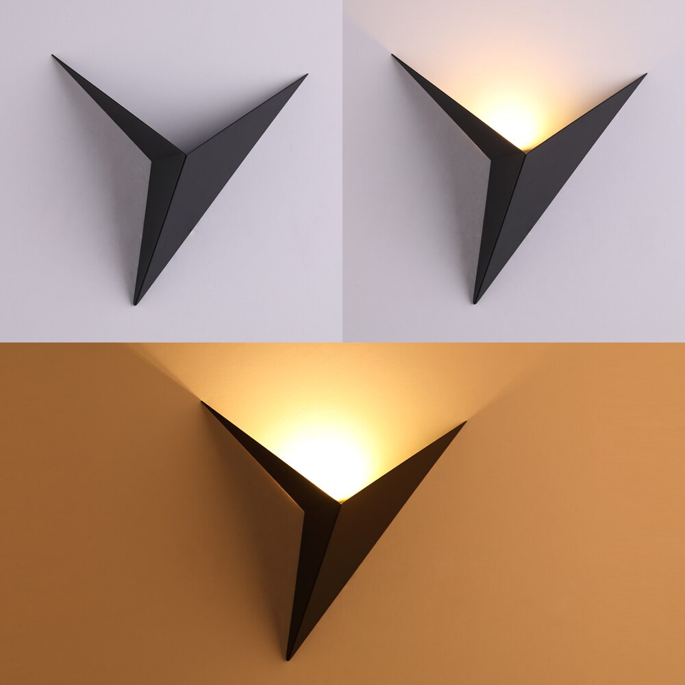 Minimalist Triangle Shaped LED Wall Lamp