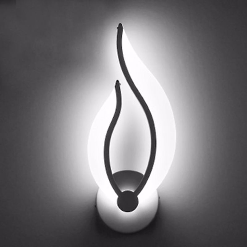 Modern Flame Shaped LED Wall Light