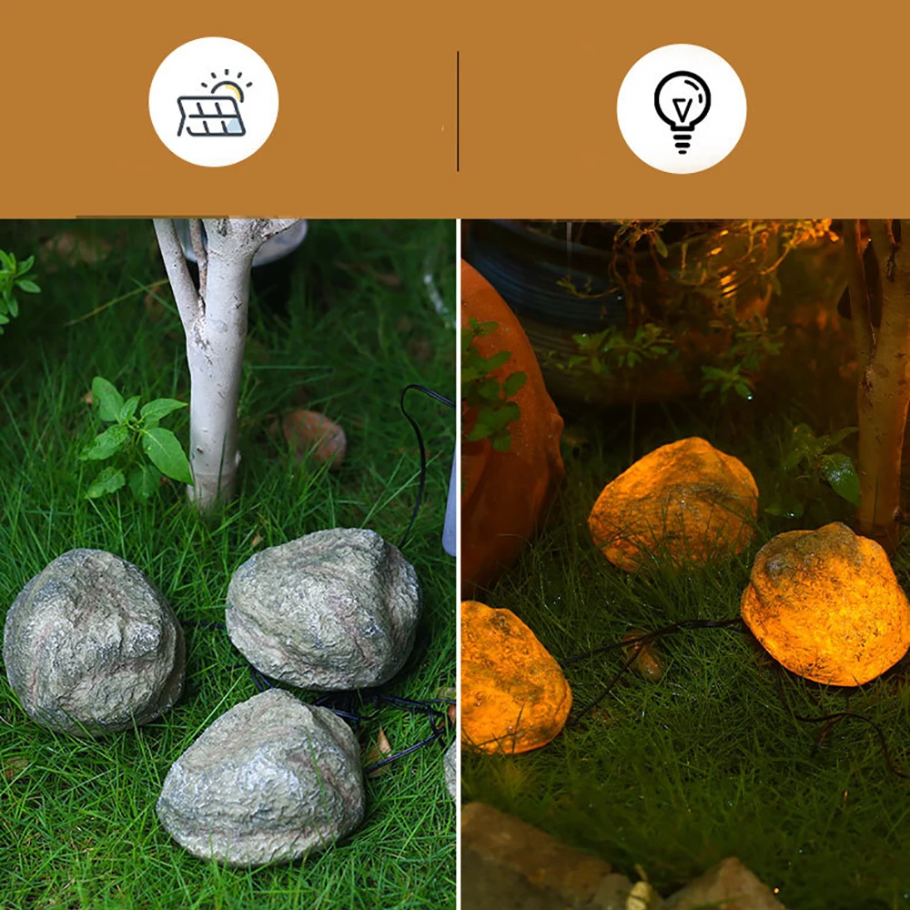 Outdoor Waterproof Stone LED Light String