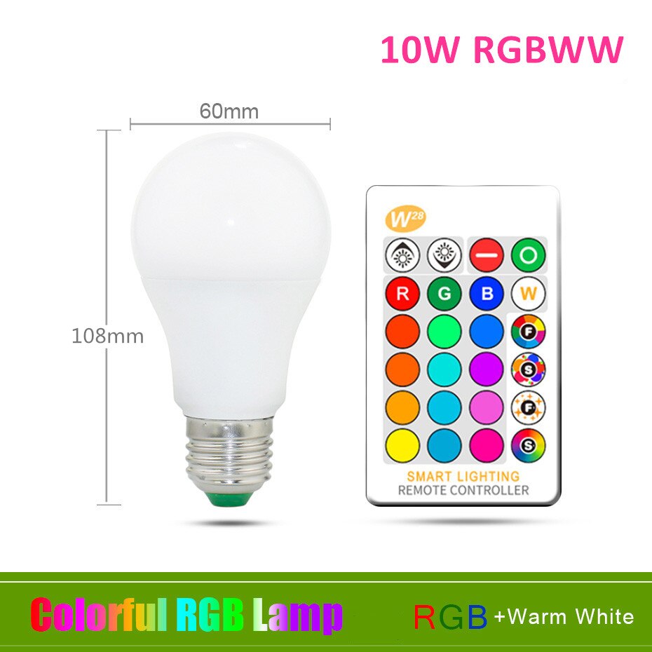 10W RGB, Warm White