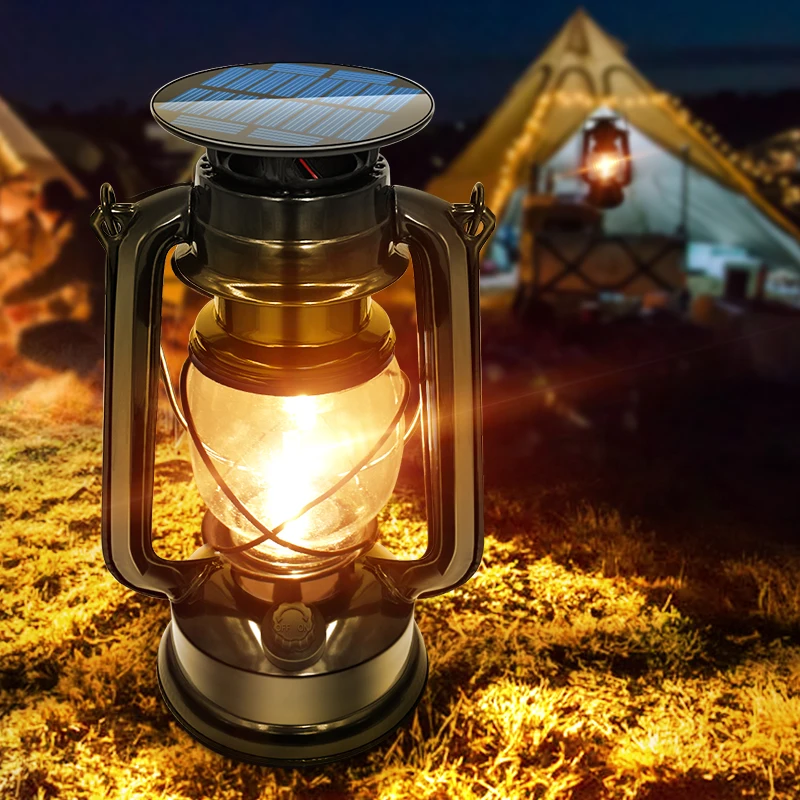 LED Solar Vintage Lamp